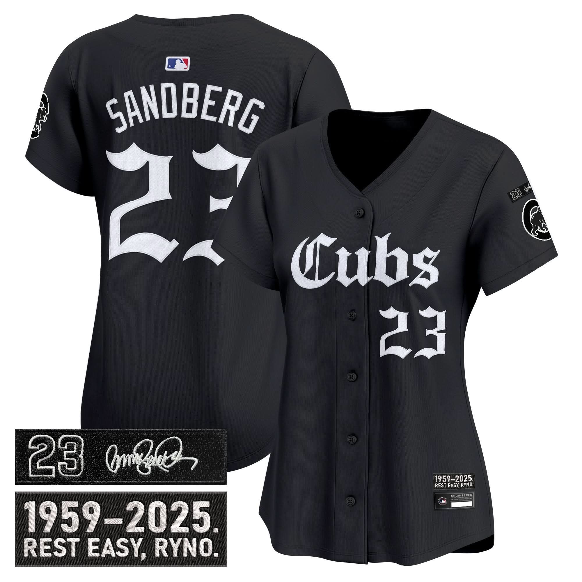 Women's CC 'Ryne Sandberg Tribute' Vapor Premier Limited Jersey - Gothic Edition - Stitched