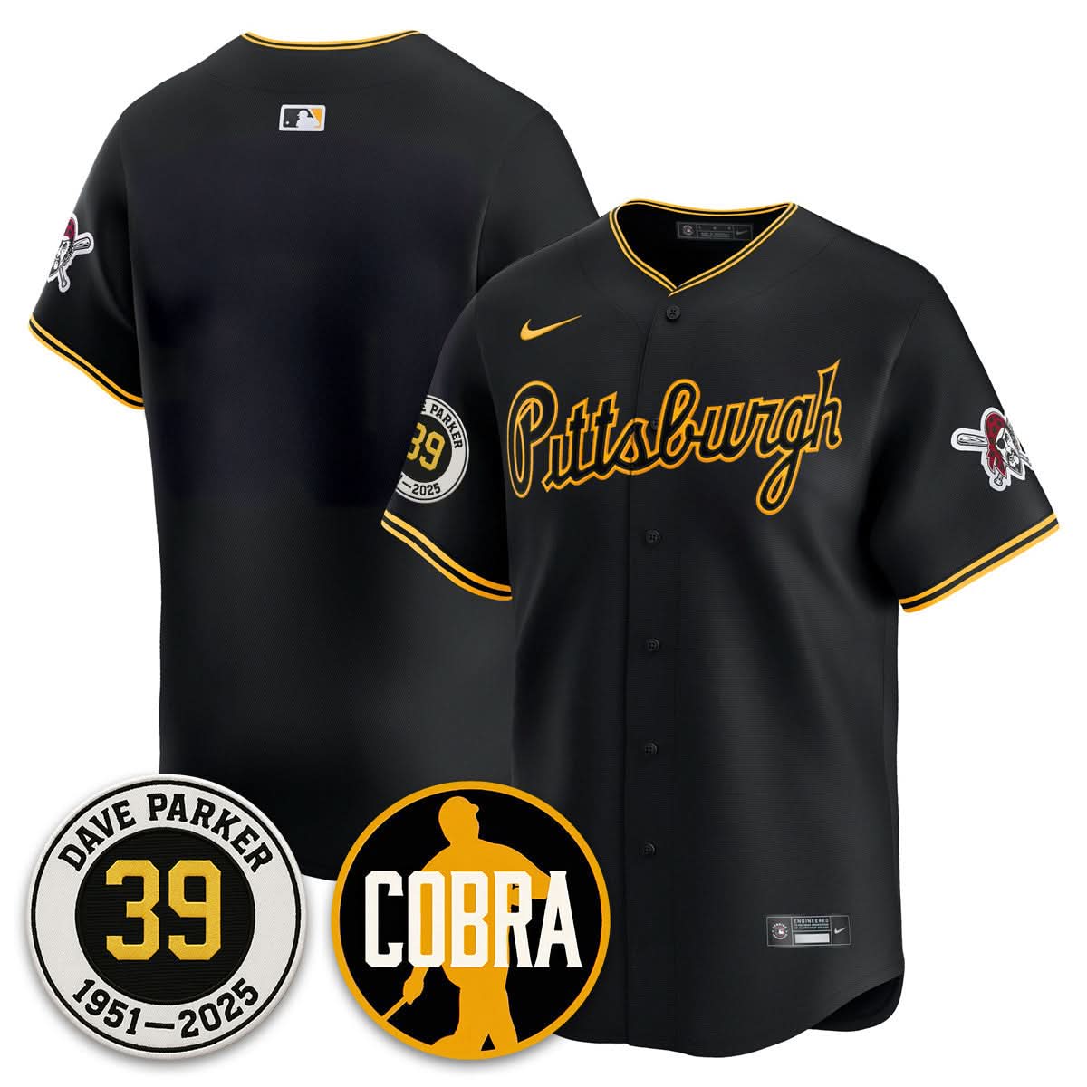 PP Memories Dave Parker Jersey- COBRA Patch - Stitched