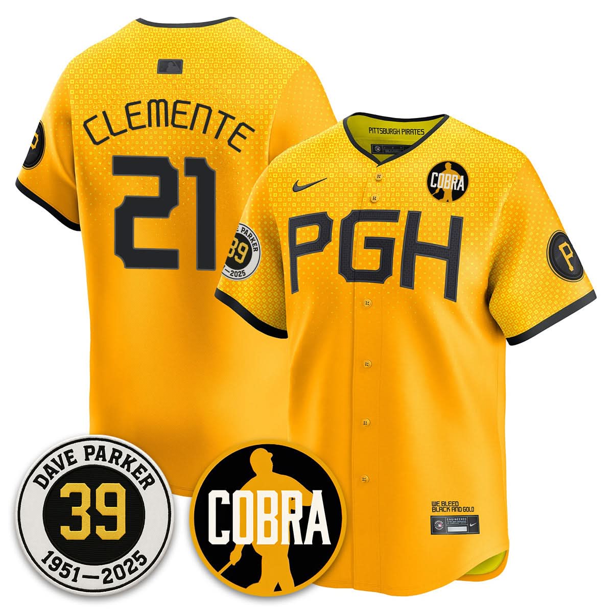 PP Memories Dave Parker Jersey- COBRA Patch - Stitched