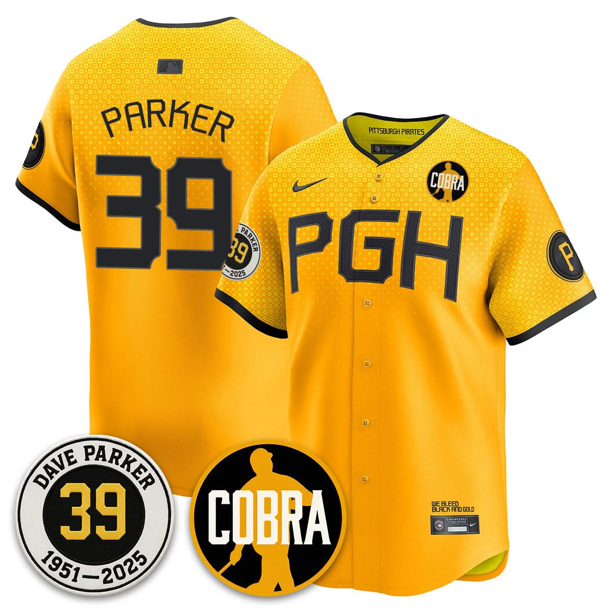PP Memories Dave Parker Jersey- COBRA Patch - Stitched
