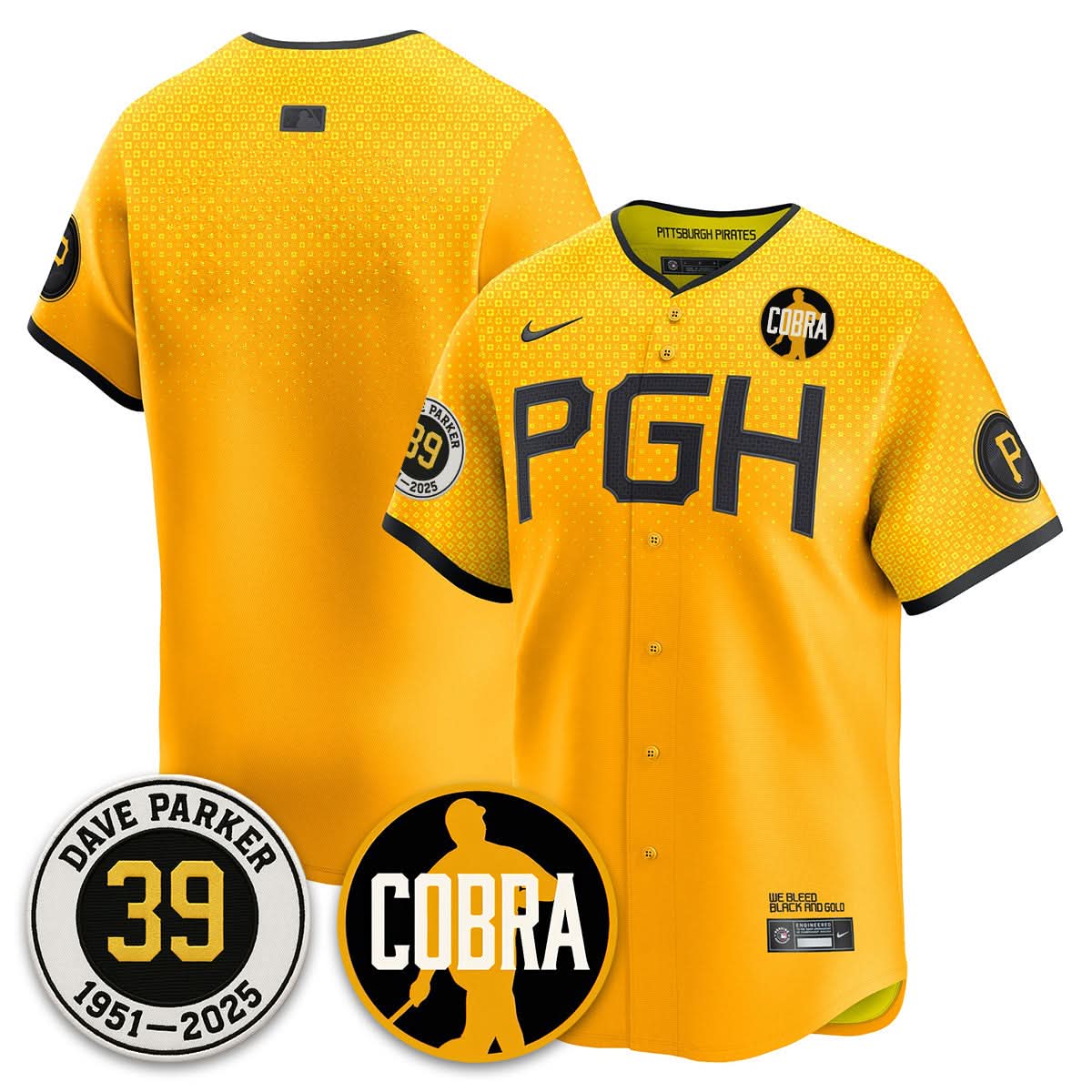 PP Memories Dave Parker Jersey- COBRA Patch - Stitched