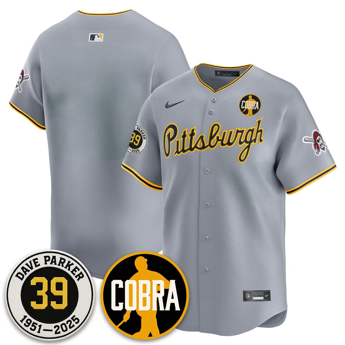 PP Memories Dave Parker Jersey- COBRA Patch - Stitched