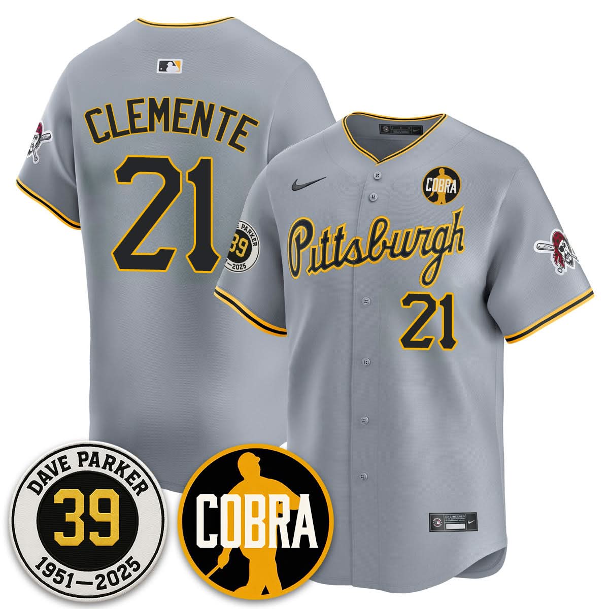 PP Memories Dave Parker Jersey- COBRA Patch - Stitched