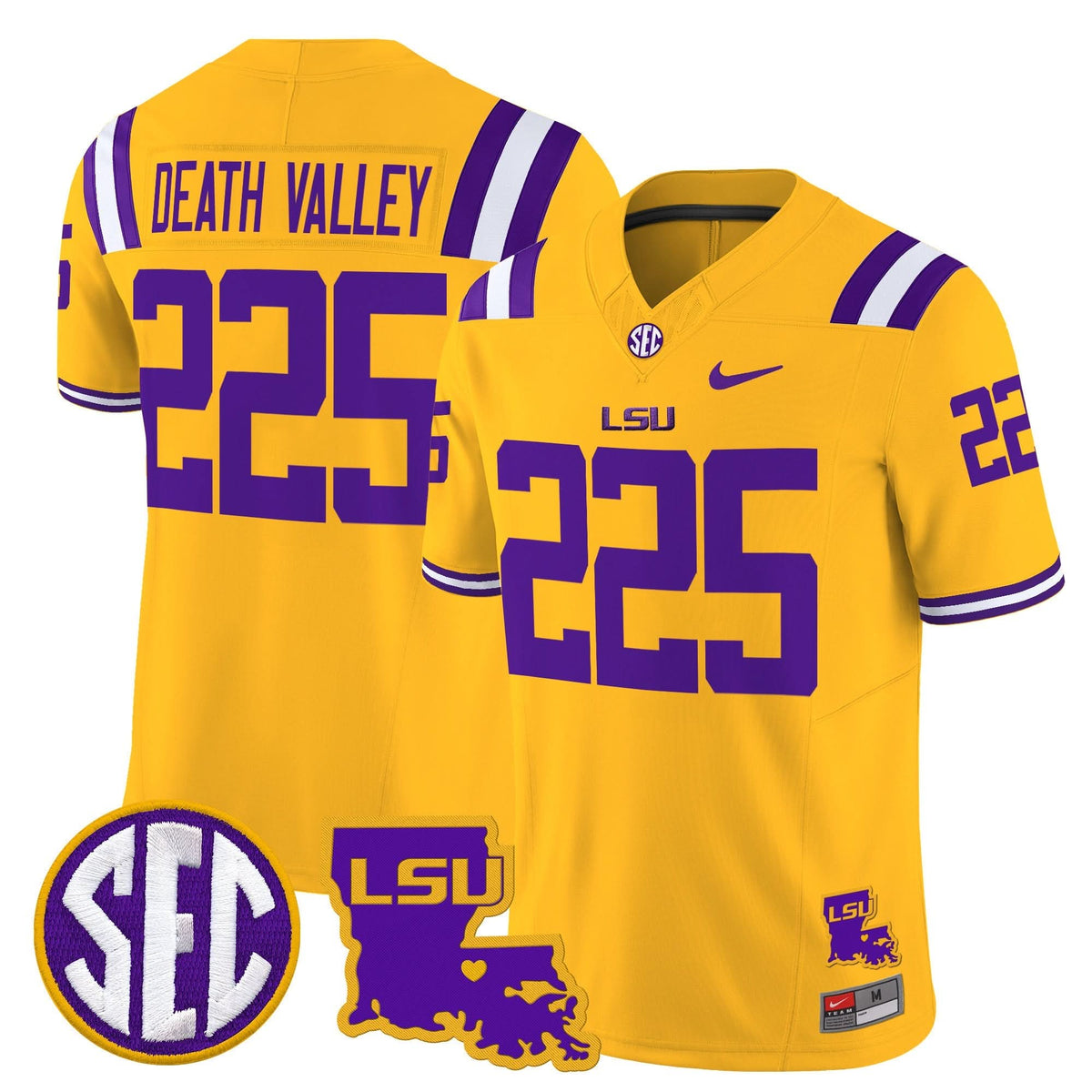 LSU 2025 Louisiana Patch Vapor Limited Jersey