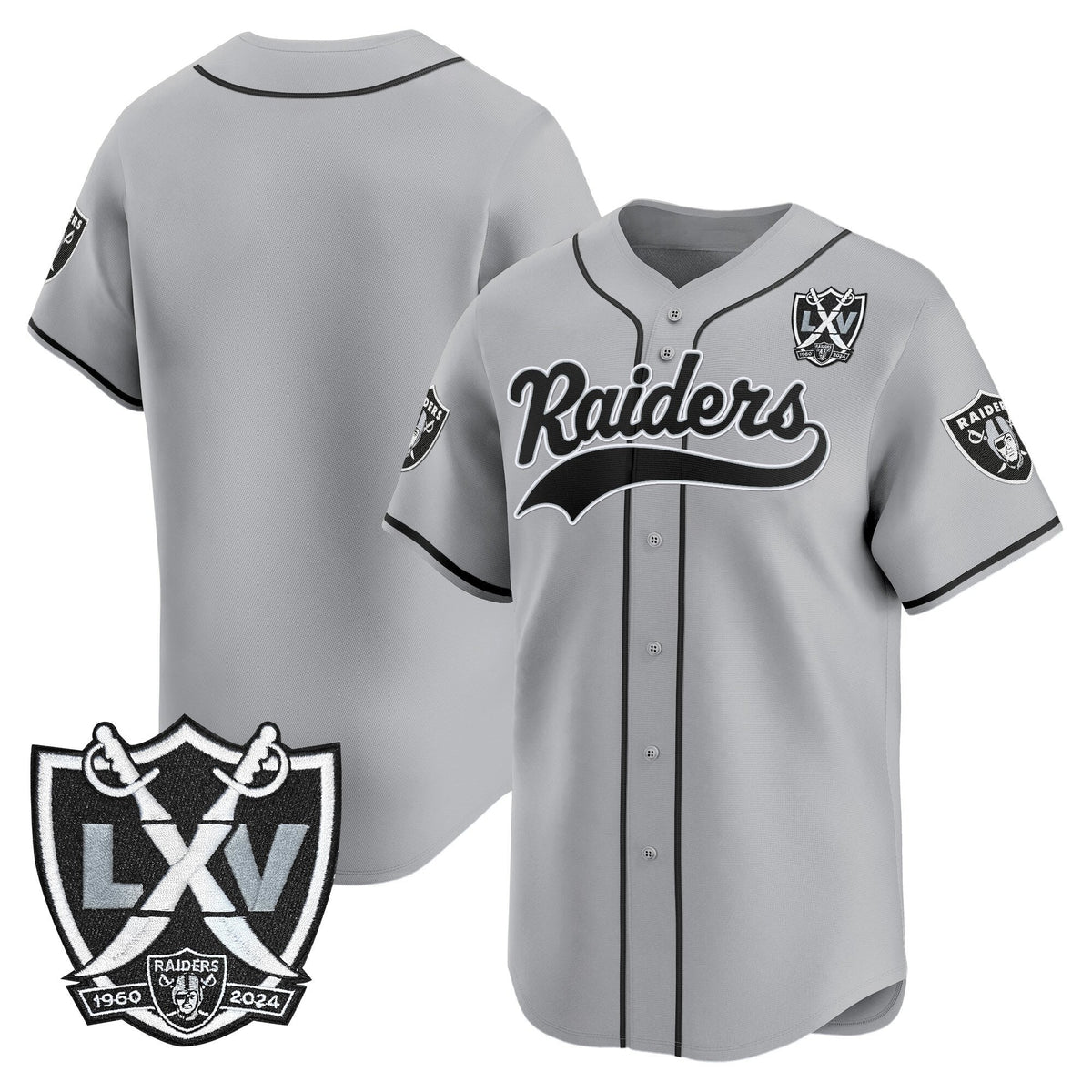 LVR 65th Anniversary Patch Vapor Baseball Jersey - Stitched
