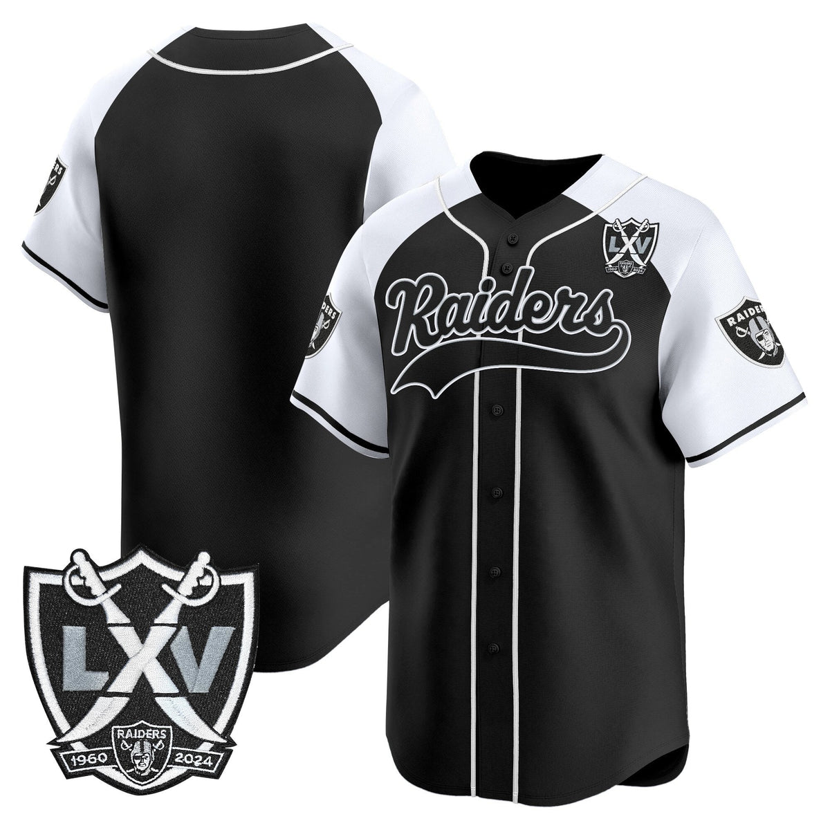 LVR 65th Anniversary Patch Vapor Baseball Jersey - Stitched