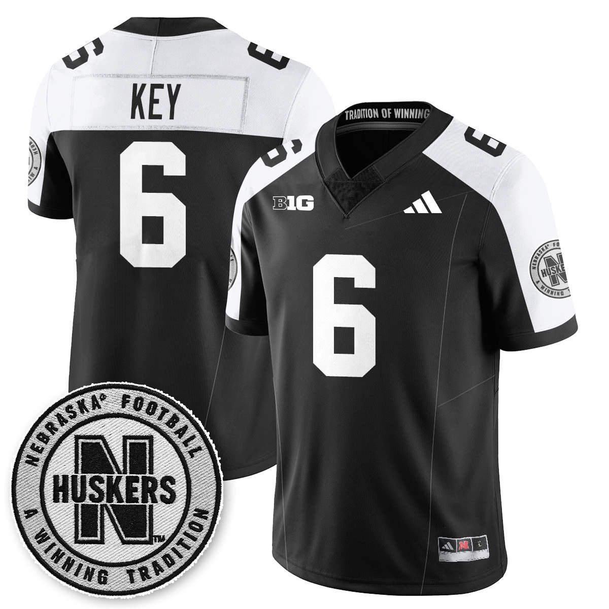 Nebraska Football 2025 "Blackout" Jersey