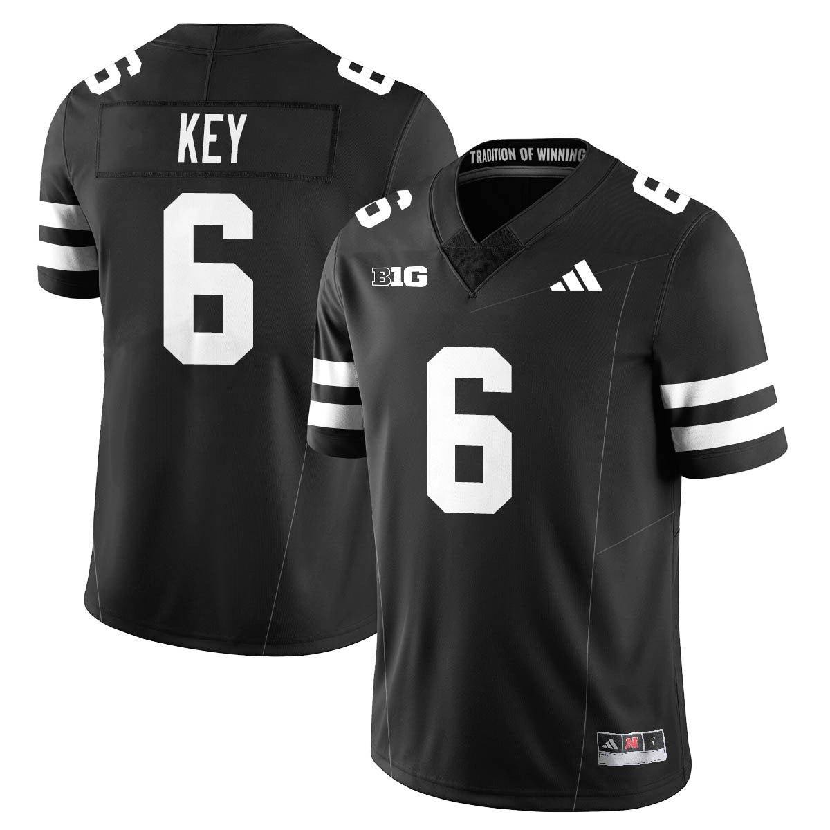 Nebraska Football 2025 "Blackout" Jersey