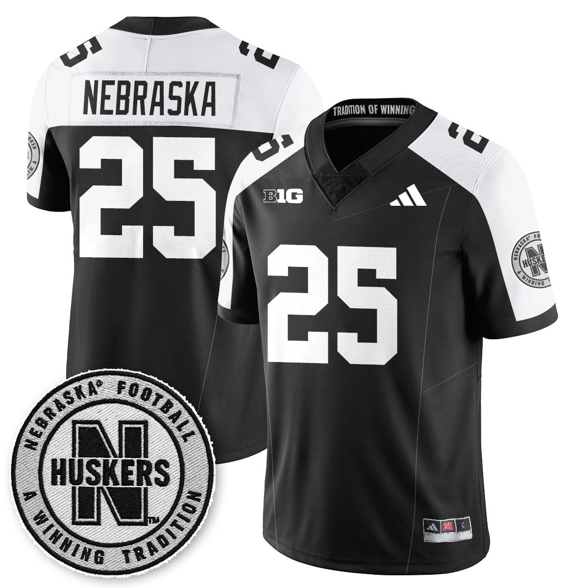 Nebraska Football 2025 "Blackout" Jersey