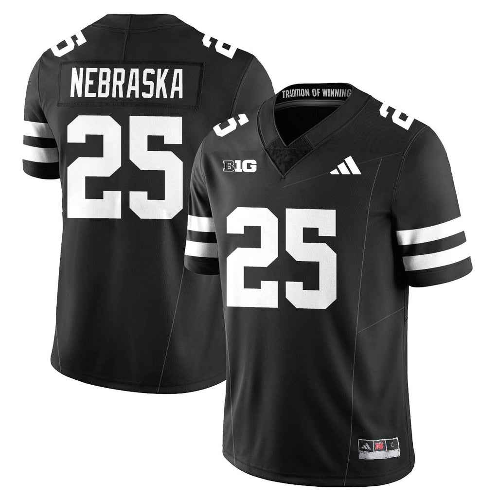 Nebraska Football 2025 "Blackout" Jersey