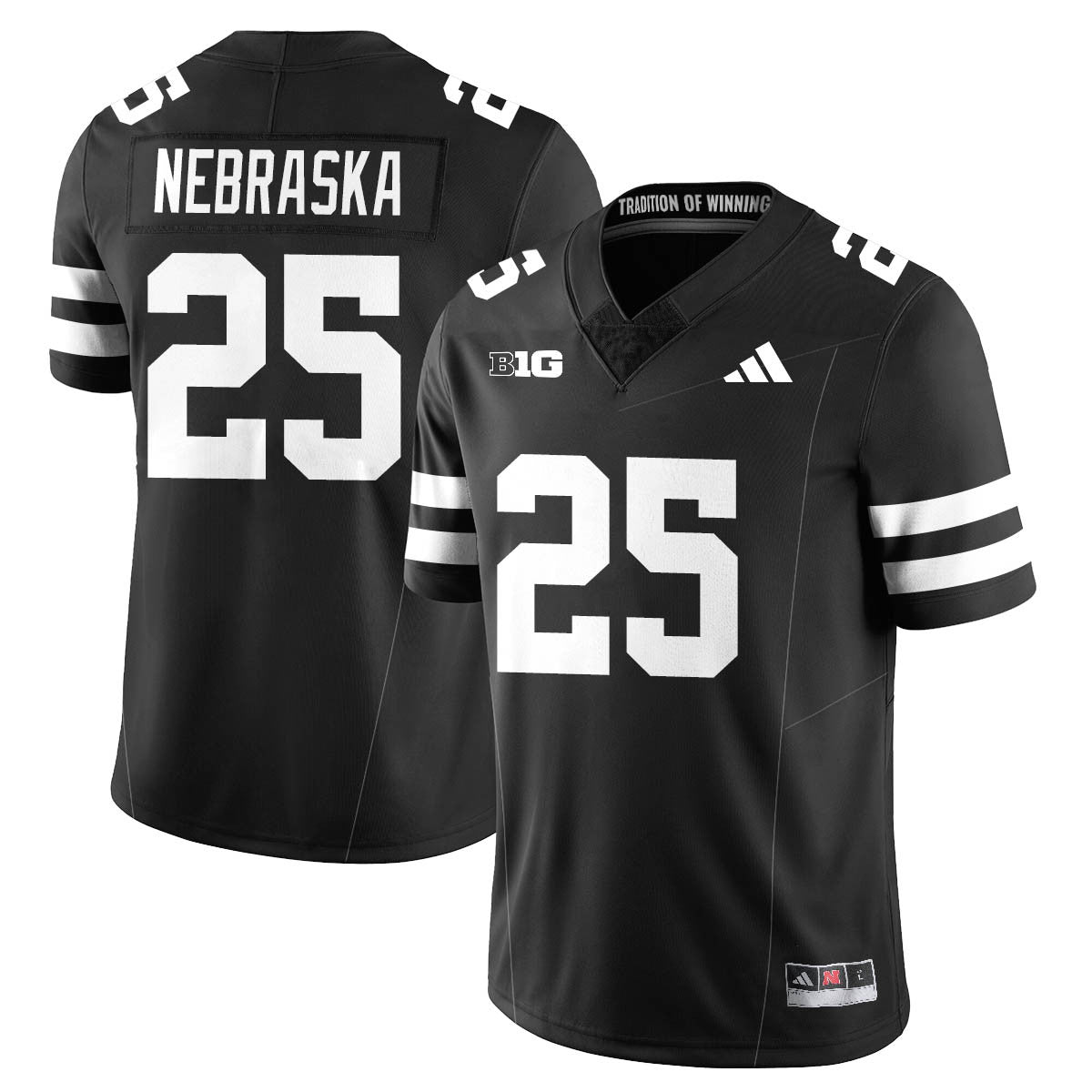 Nebraska Football 2025 "Blackout" Jersey