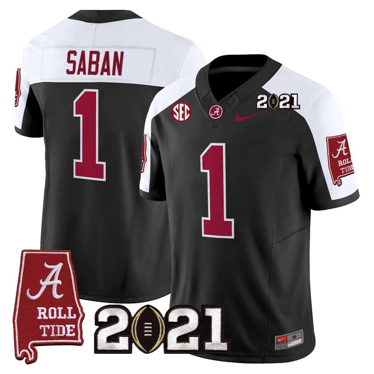 ACT '2021 CFP National Championship' Vapor Limited Jersey - Alabama Map