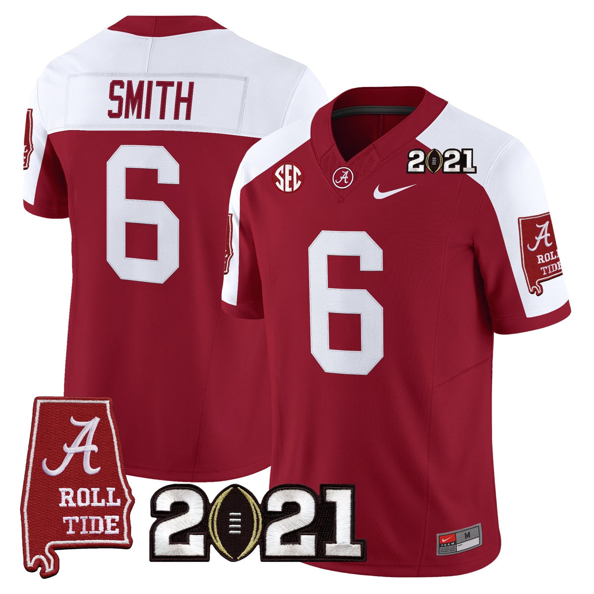 ACT '2021 CFP National Championship' Vapor Limited Jersey - Alabama Map