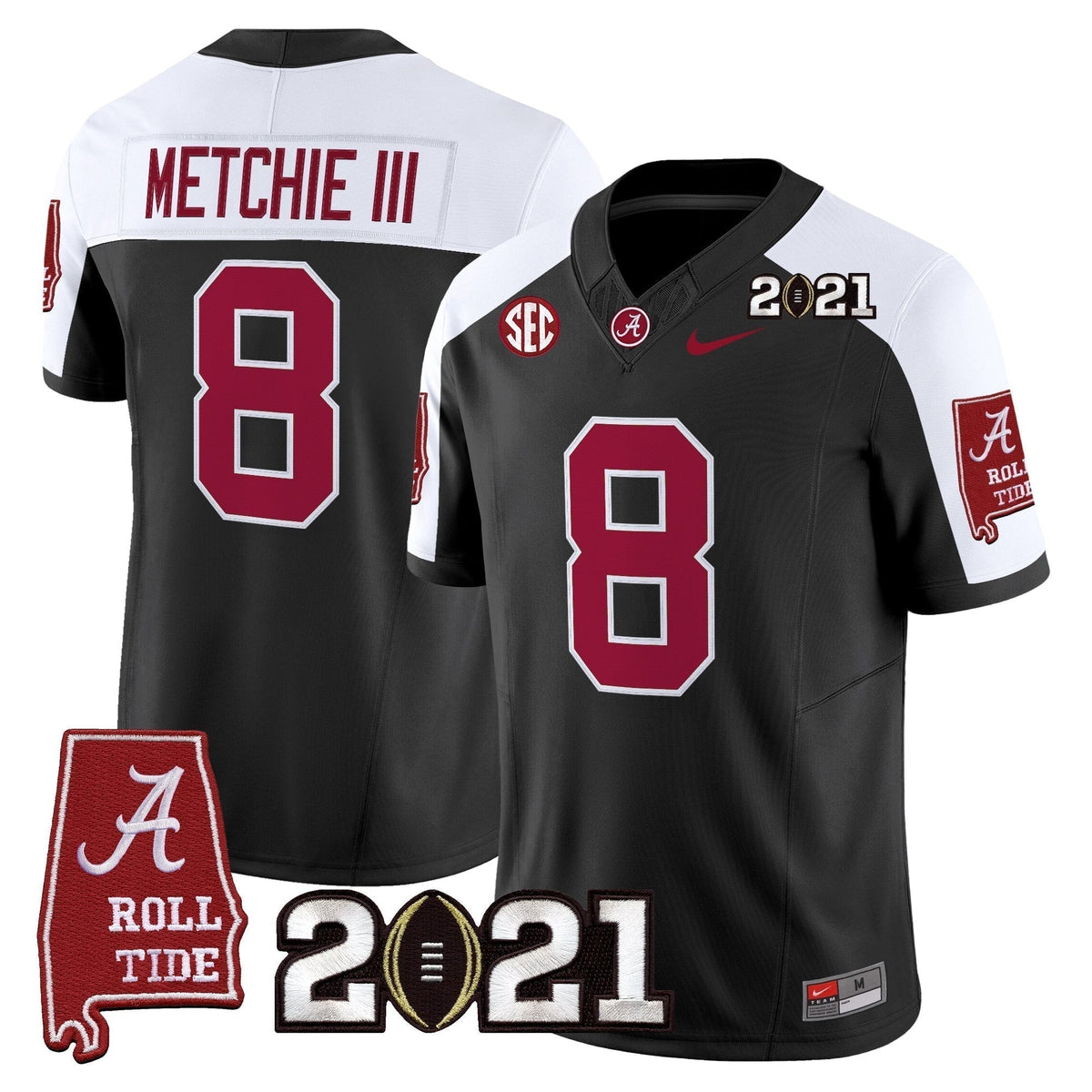ACT '2021 CFP National Championship' Vapor Limited Jersey - Alabama Map