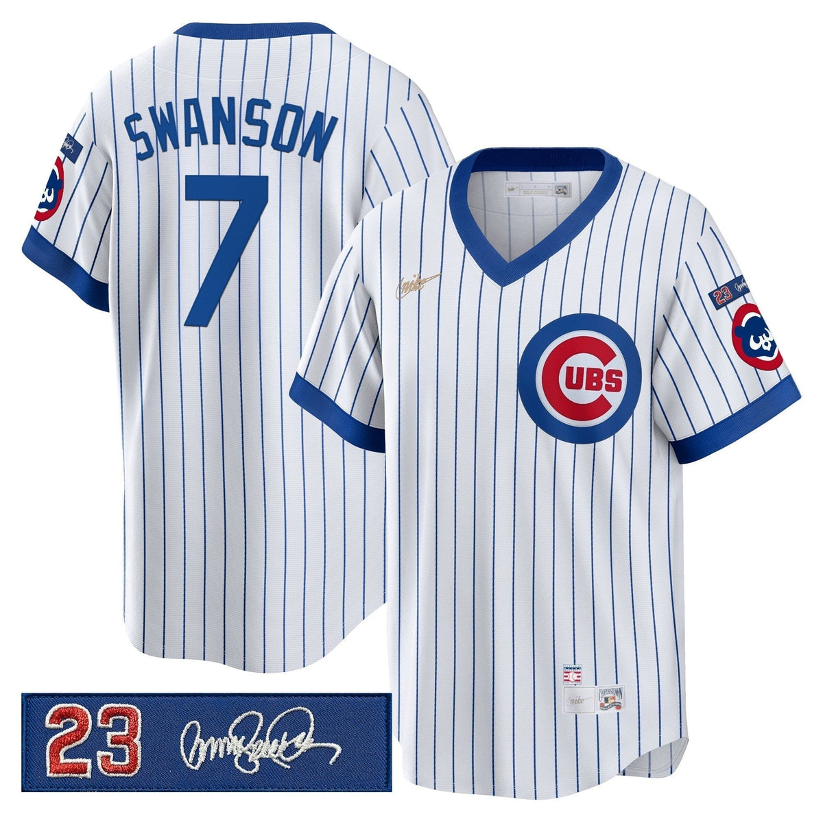 CC 'Ryne Sandberg Tribute Patch' Cooperstown Jersey - Stitched
