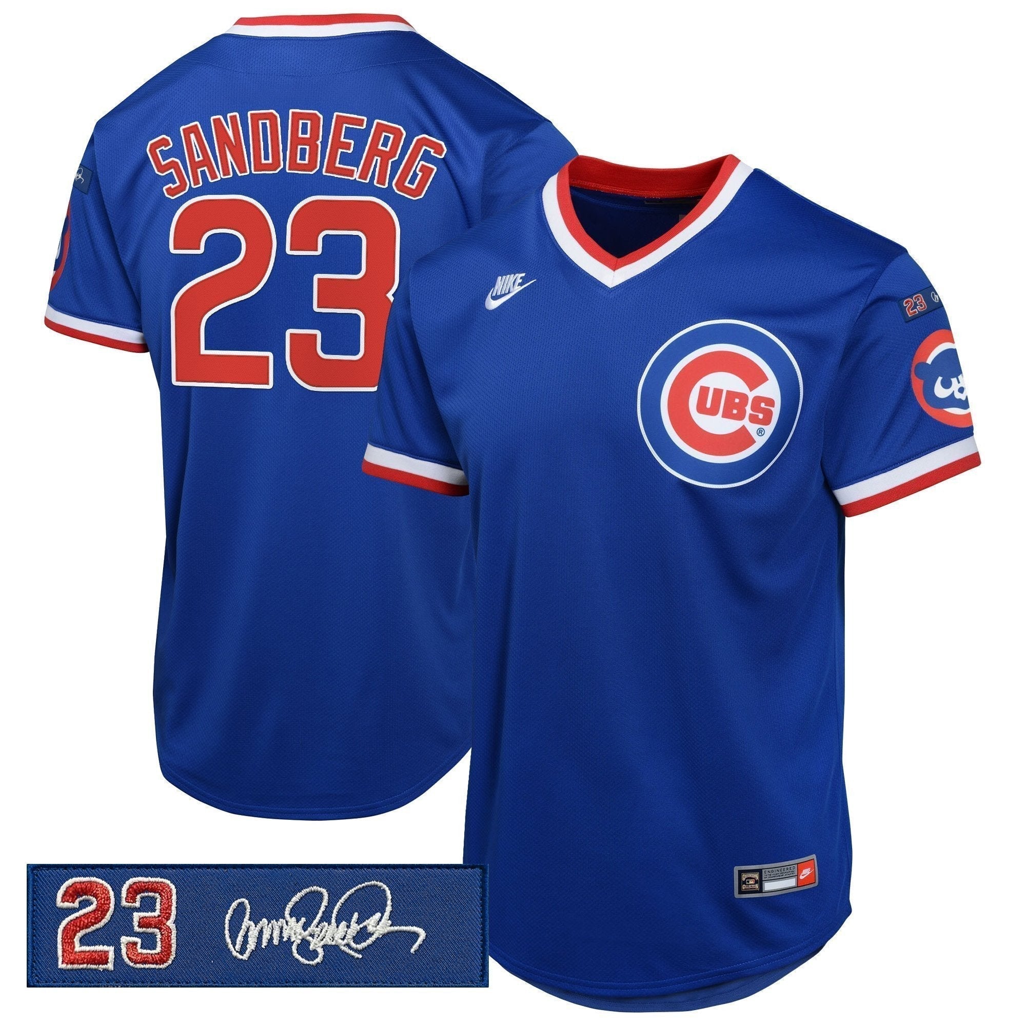 CC 'Ryne Sandberg Tribute Patch' Cooperstown Jersey - Stitched