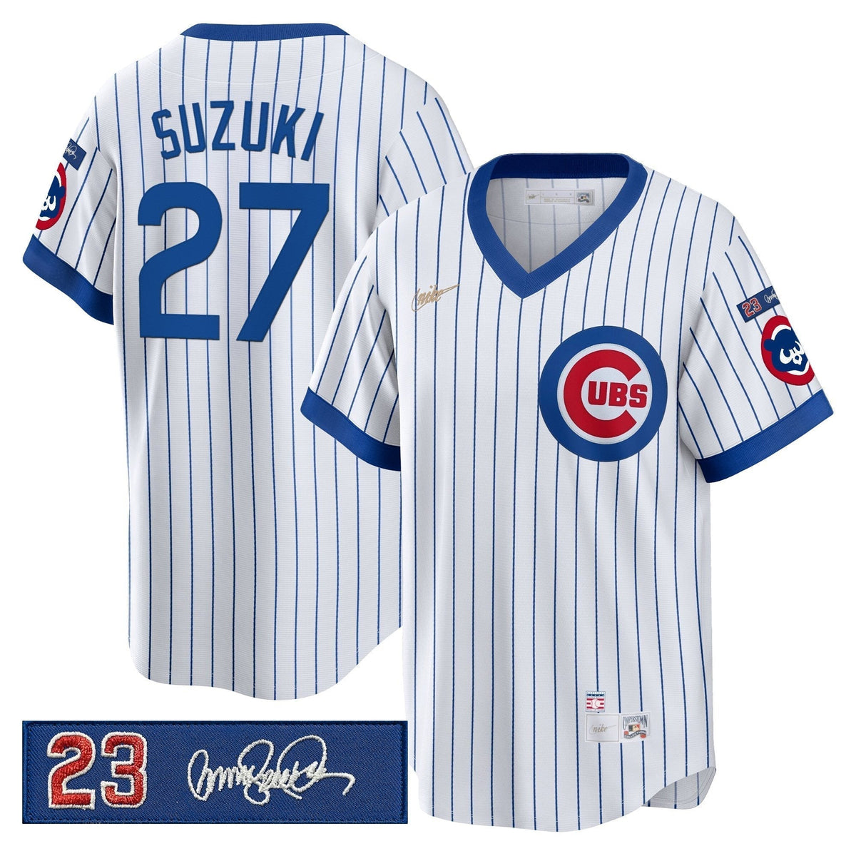 CC 'Ryne Sandberg Tribute Patch' Cooperstown Jersey - Stitched