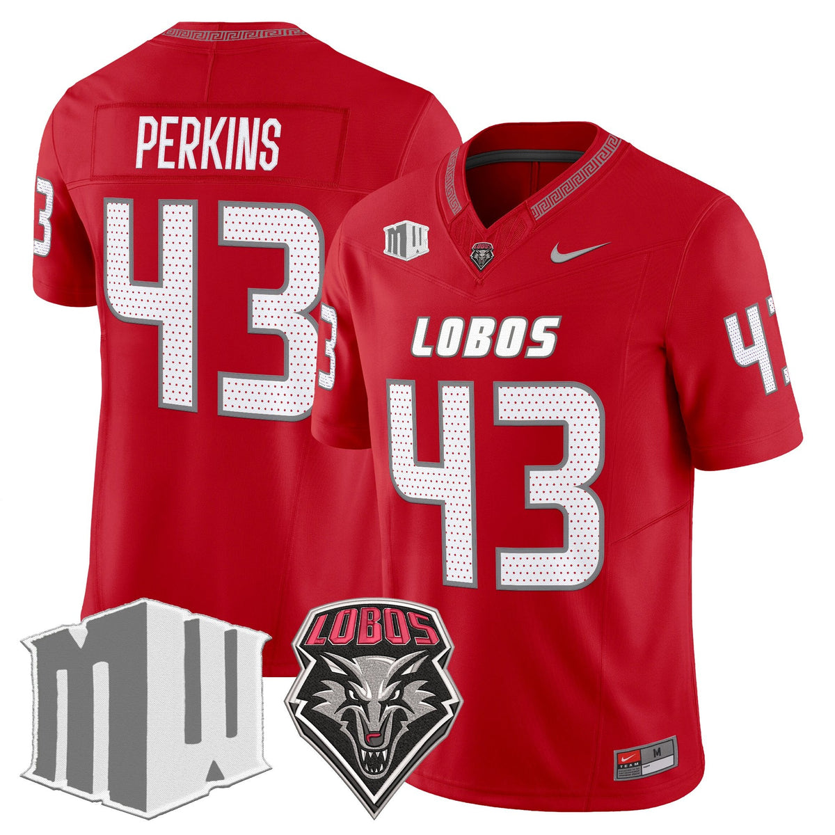 New Mexico Lobos 2026 Vapor Limited Jersey - Stitched