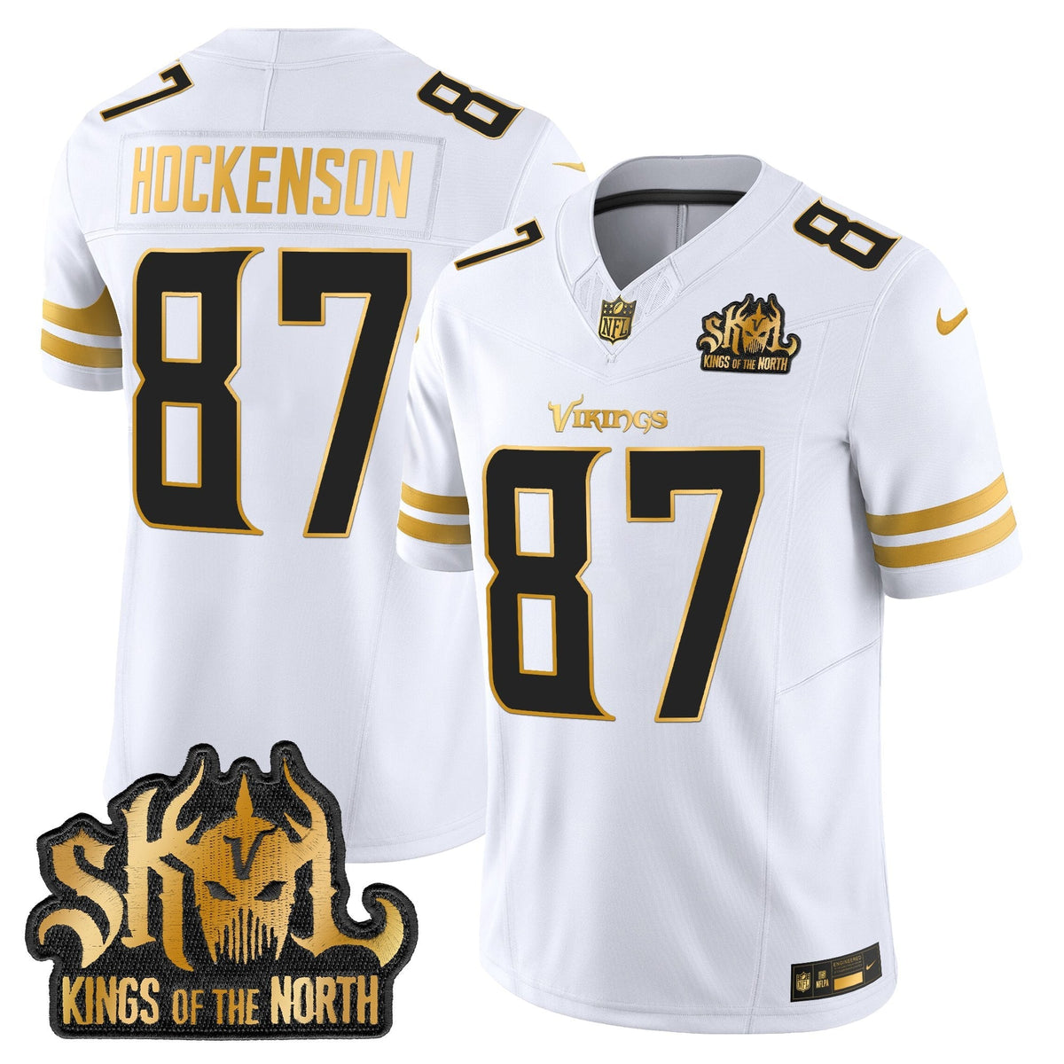 MIN 2025 Gold Vapor Limited Jersey - Kings Of The North Patch
