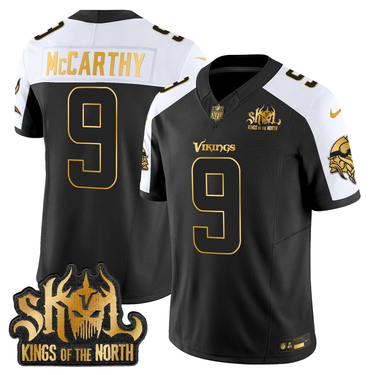 MIN 2025 Gold Vapor Limited Jersey - Kings Of The North Patch