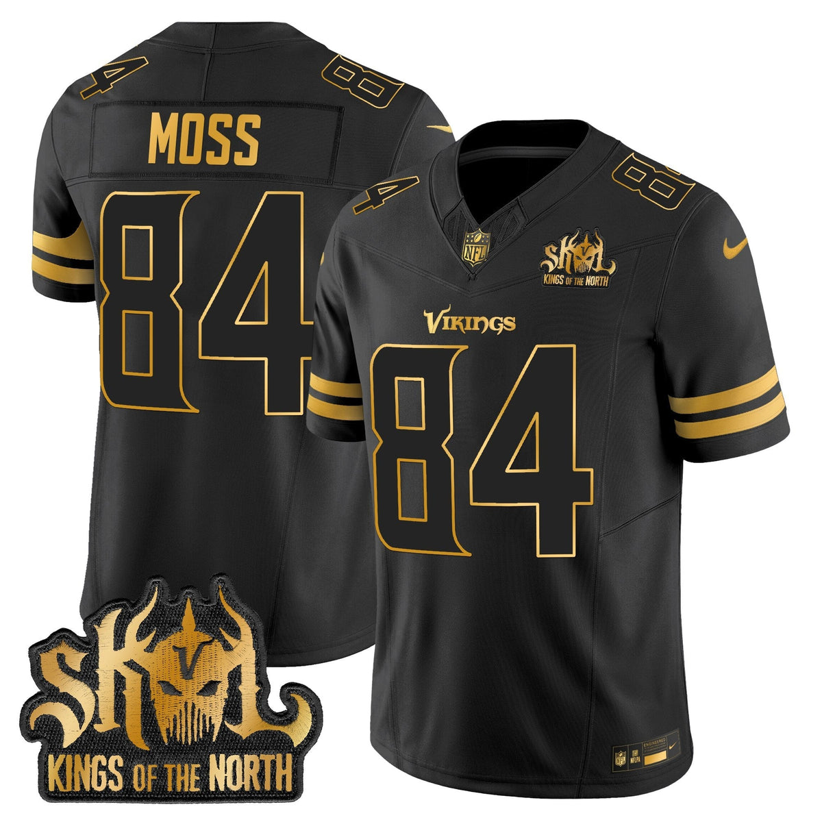 MIN 2025 Gold Vapor Limited Jersey - Kings Of The North Patch