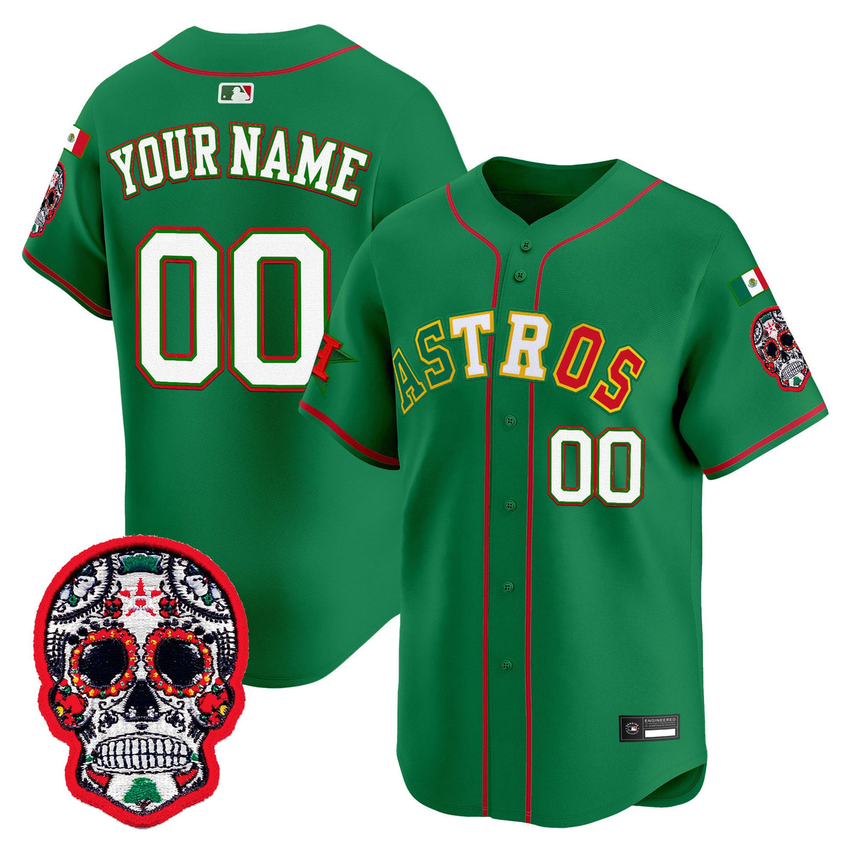 HOU Mexico 2025 'Día de los Muertos Edition' Vapor Premier Limited Custom Jersey - Stitched