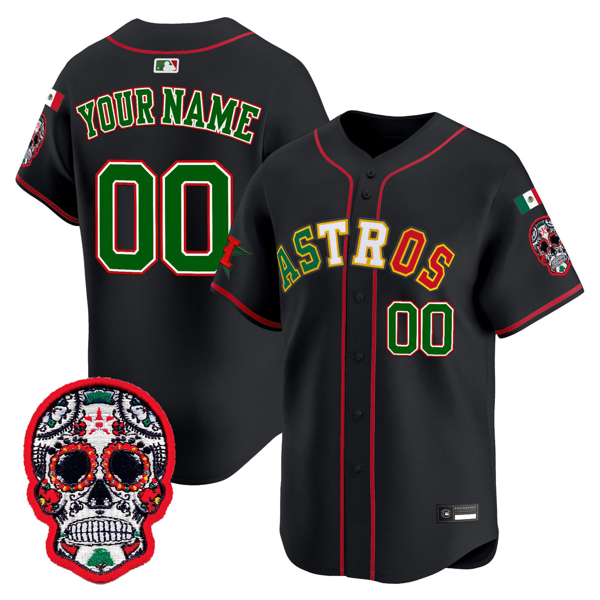 HOU Mexico 2025 'Día de los Muertos Edition' Vapor Premier Limited Custom Jersey - Stitched
