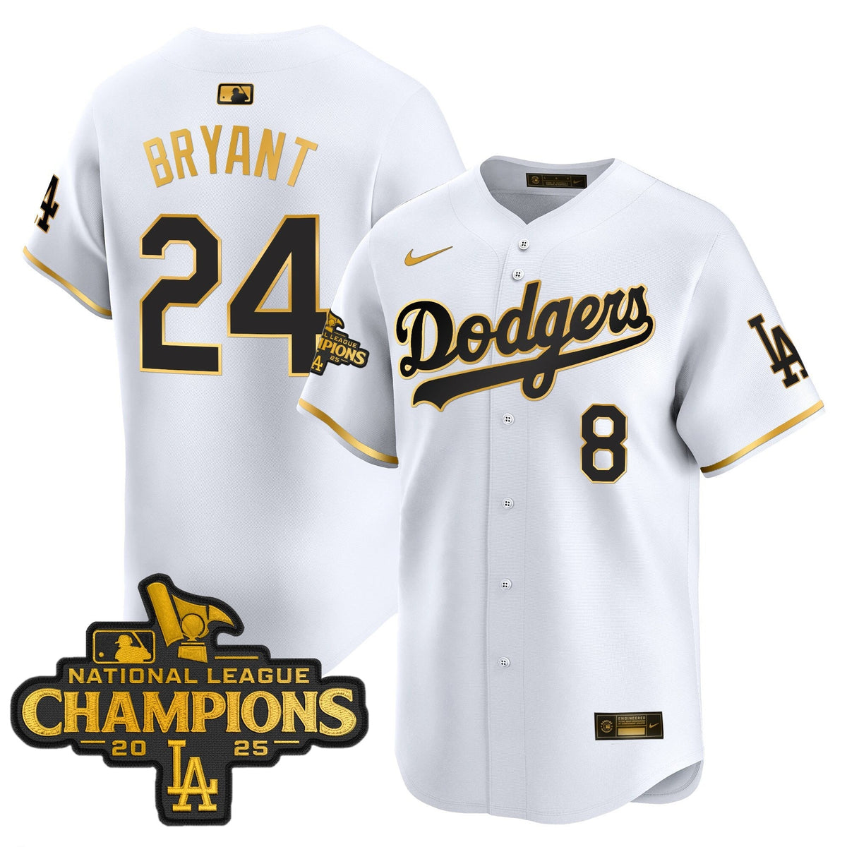 LAD 2025 National League Champions Vapor Premier Limited Jersey - Stitched