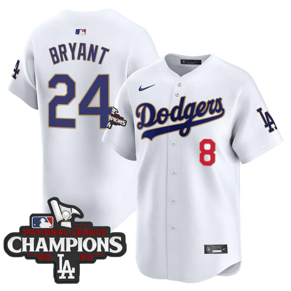 LAD 2025 National League Champions Vapor Premier Limited Jersey - Stitched