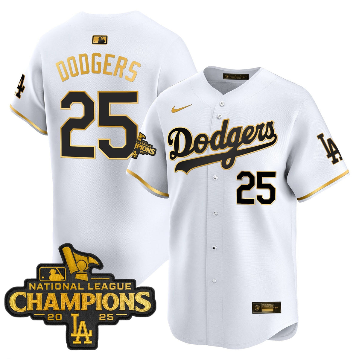 LAD 2025 National League Champions Vapor Premier Limited Jersey - Stitched
