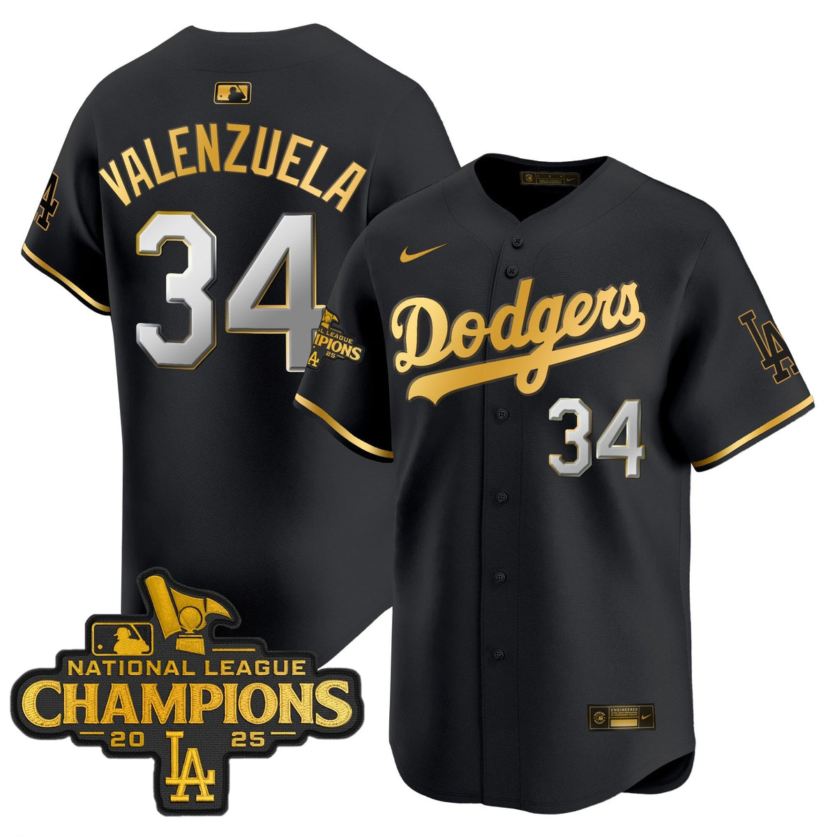 LAD 2025 National League Champions Vapor Premier Limited Jersey - Stitched