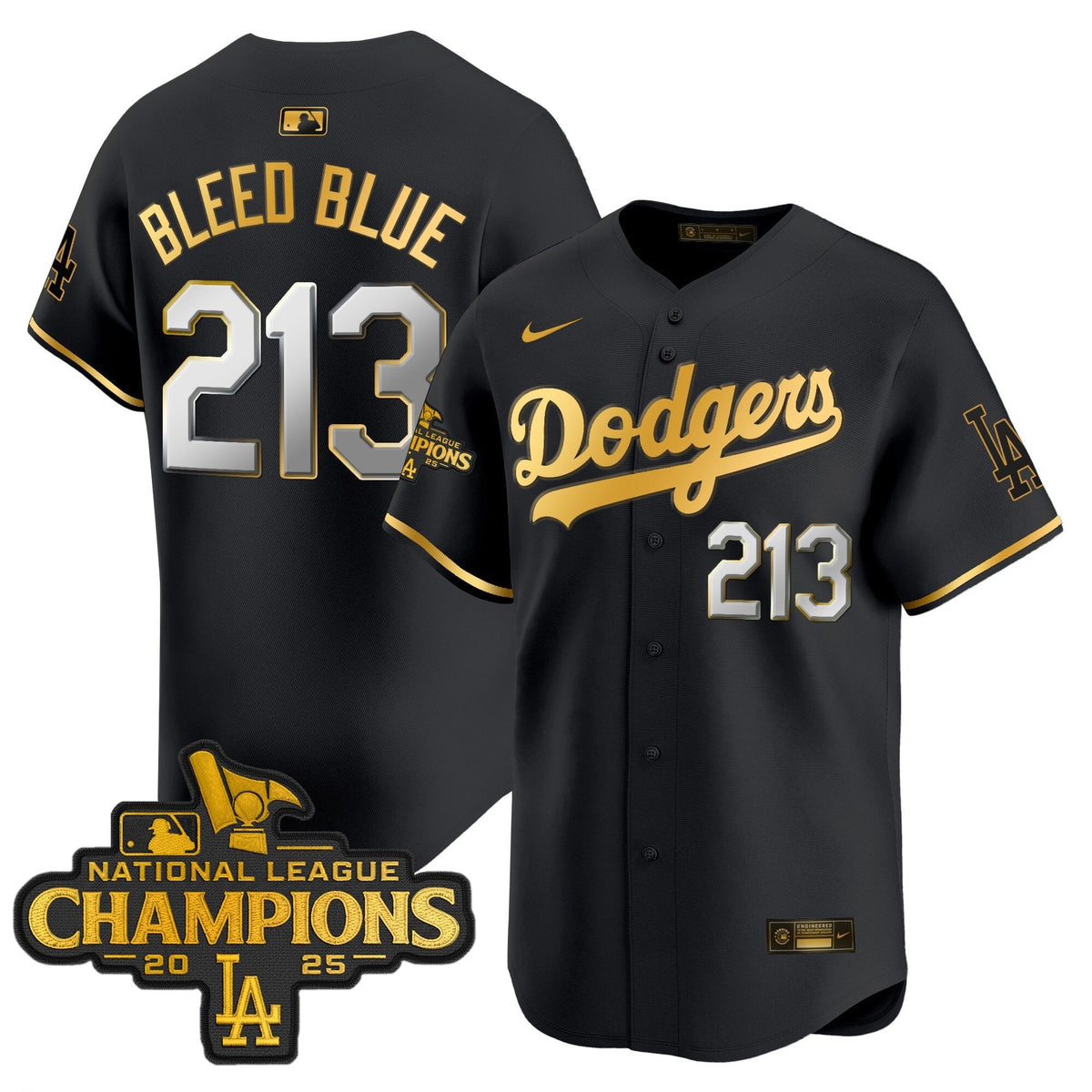 LAD 2025 National League Champions Vapor Premier Limited Jersey - Stitched