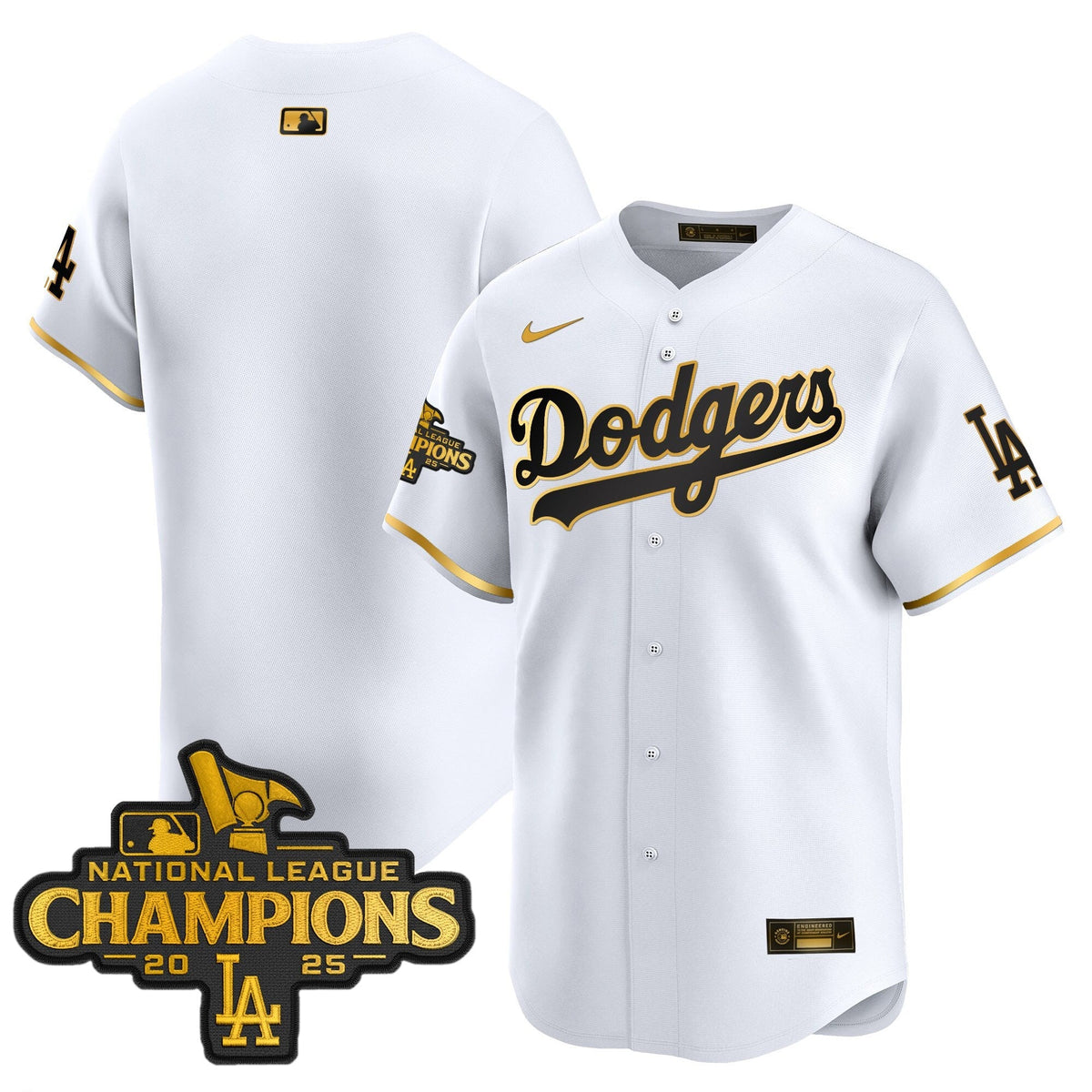 LAD 2025 National League Champions Vapor Premier Limited Jersey - Stitched