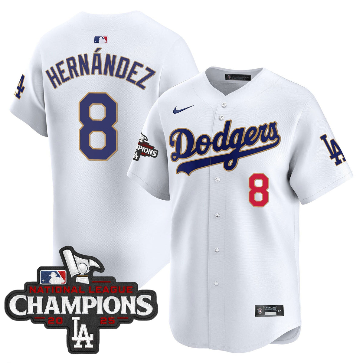 LAD 2025 National League Champions Vapor Premier Limited Jersey - Stitched