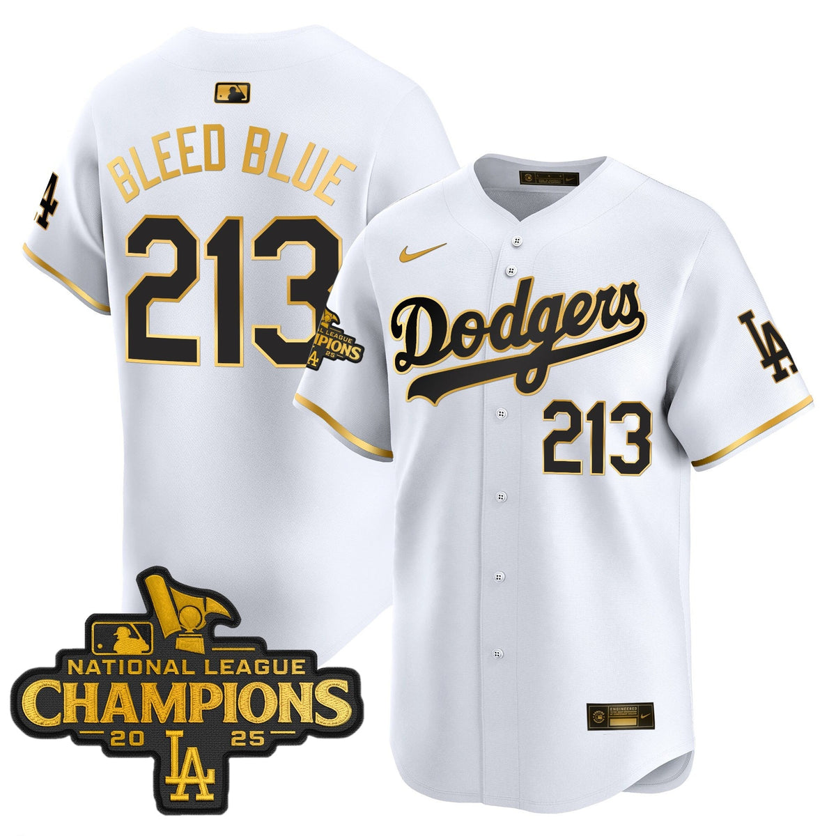 LAD 2025 National League Champions Vapor Premier Limited Jersey - Stitched