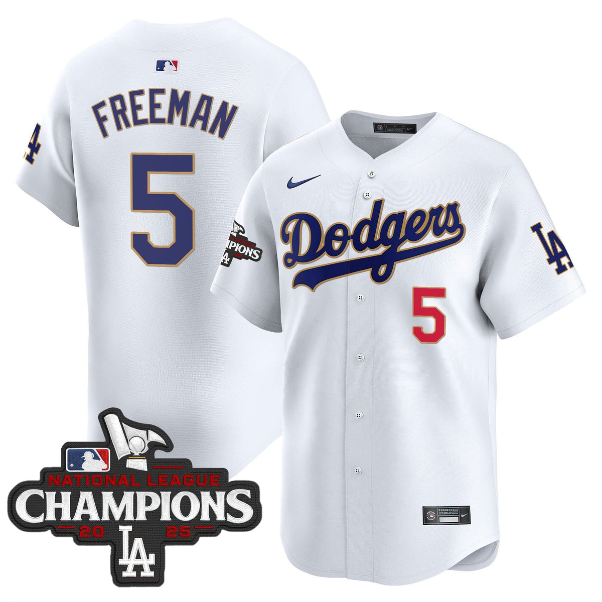 LAD 2025 National League Champions Vapor Premier Limited Jersey - Stitched