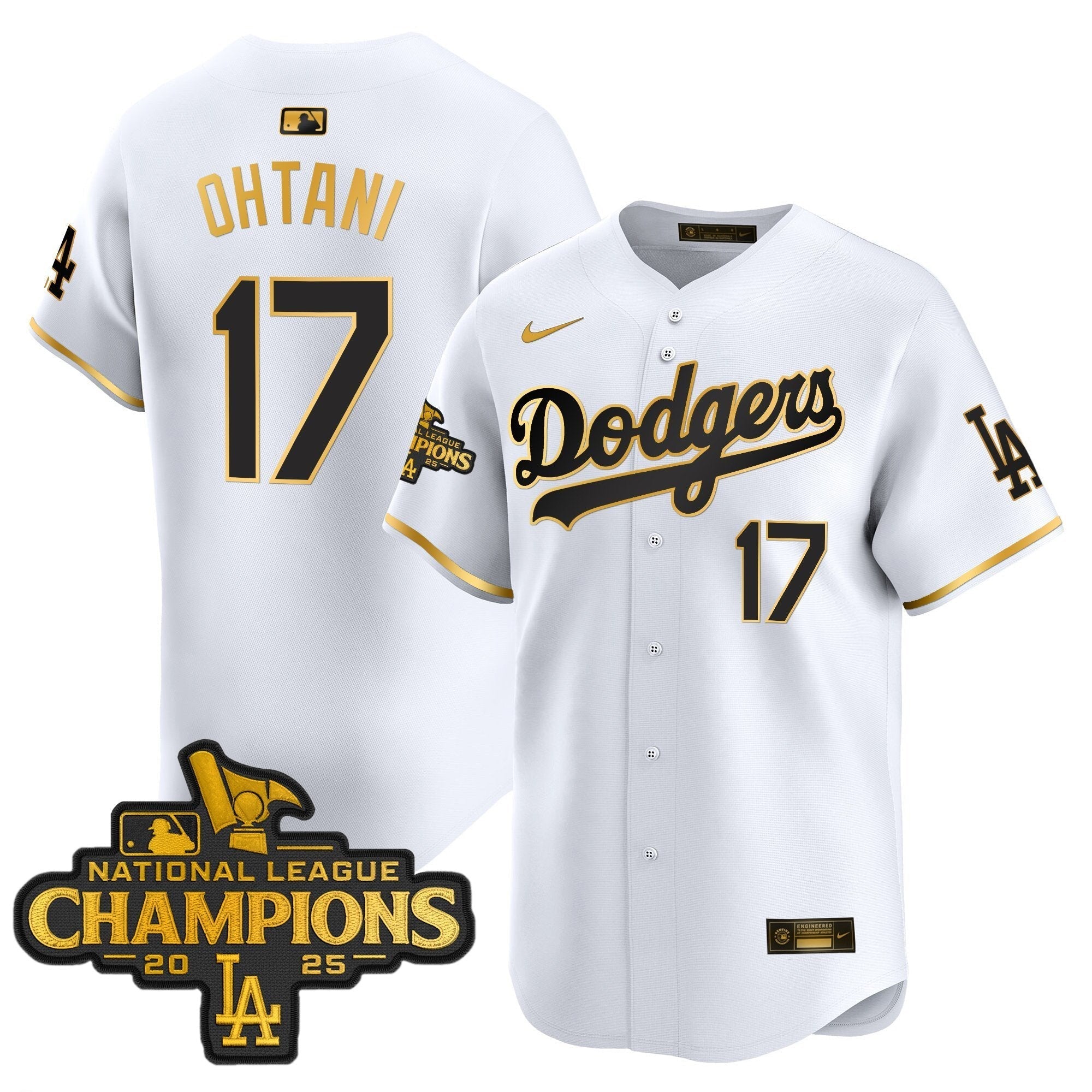 LAD 2025 National League Champions Vapor Premier Limited Jersey - Stitched