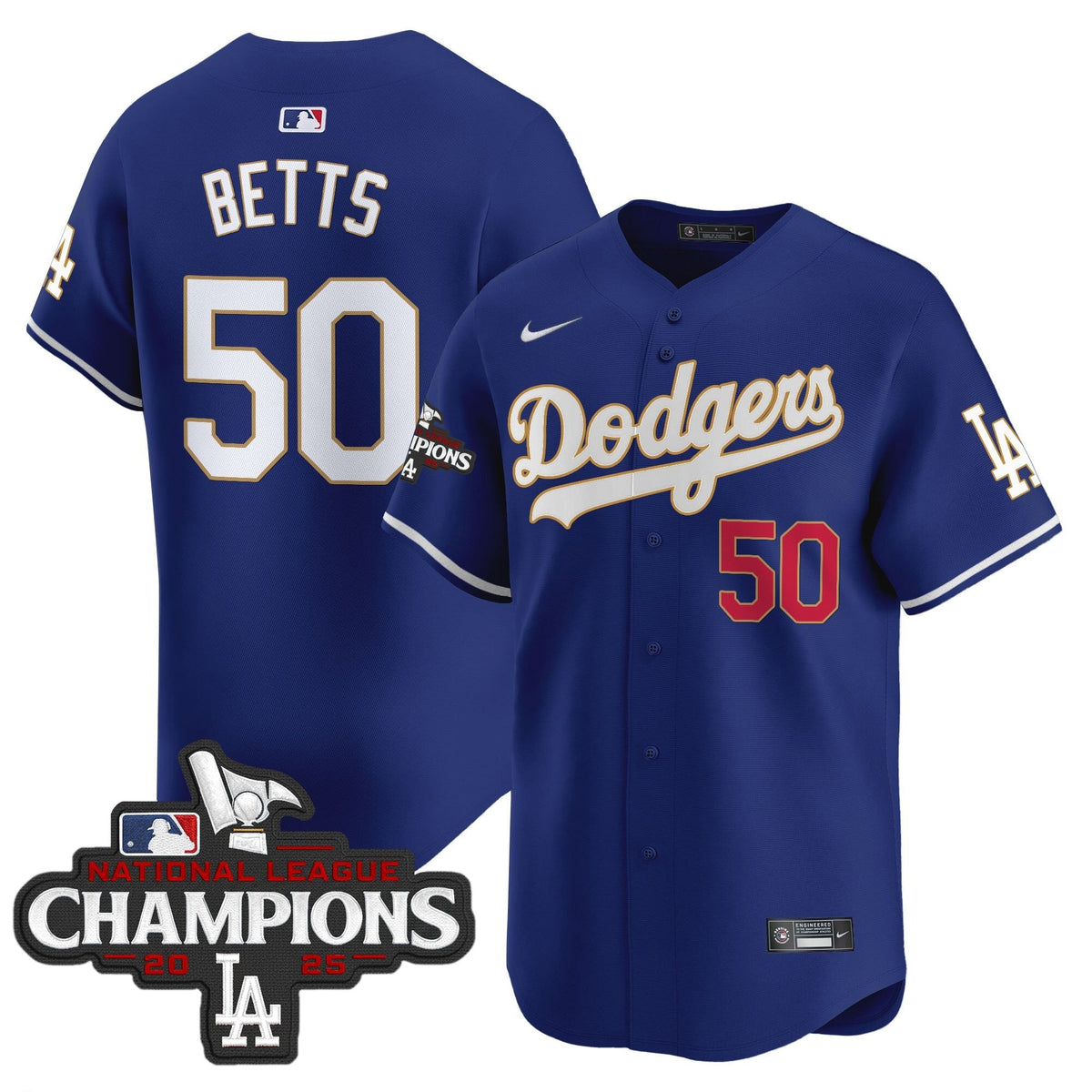 LAD 2025 National League Champions Vapor Premier Limited Jersey - Stitched