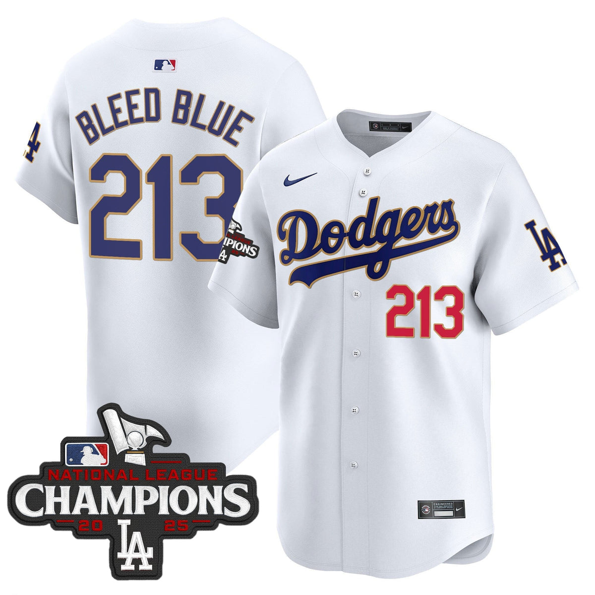 LAD 2025 National League Champions Vapor Premier Limited Jersey - Stitched