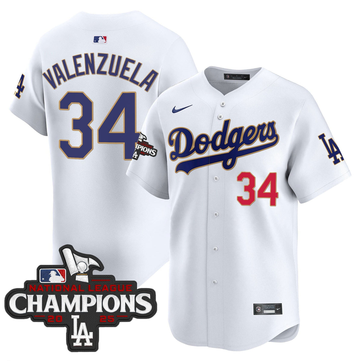 LAD 2025 National League Champions Vapor Premier Limited Jersey - Stitched