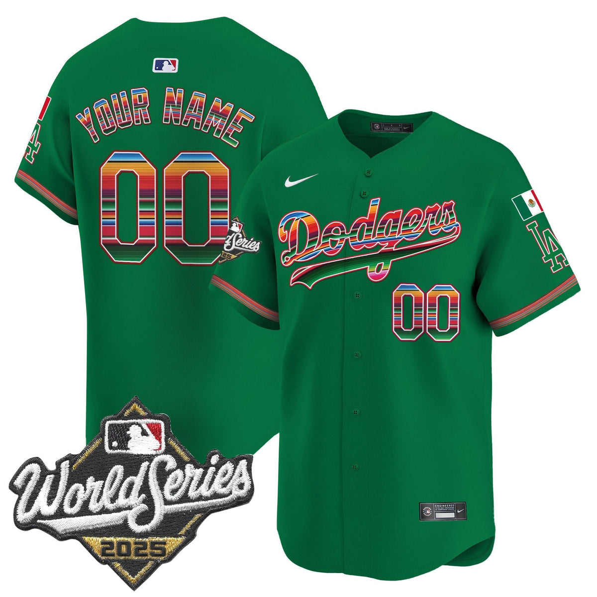 LAD Mexico 2025 World Series Vapor Premier Limited Custom Jersey - Stitched