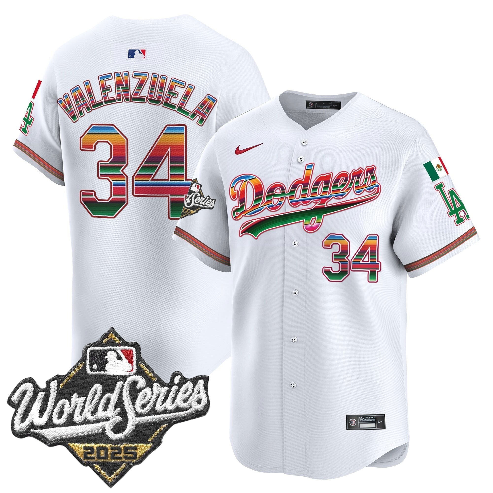LAD Mexico 2025 World Series Vapor Premier Limited Jersey - Stitched