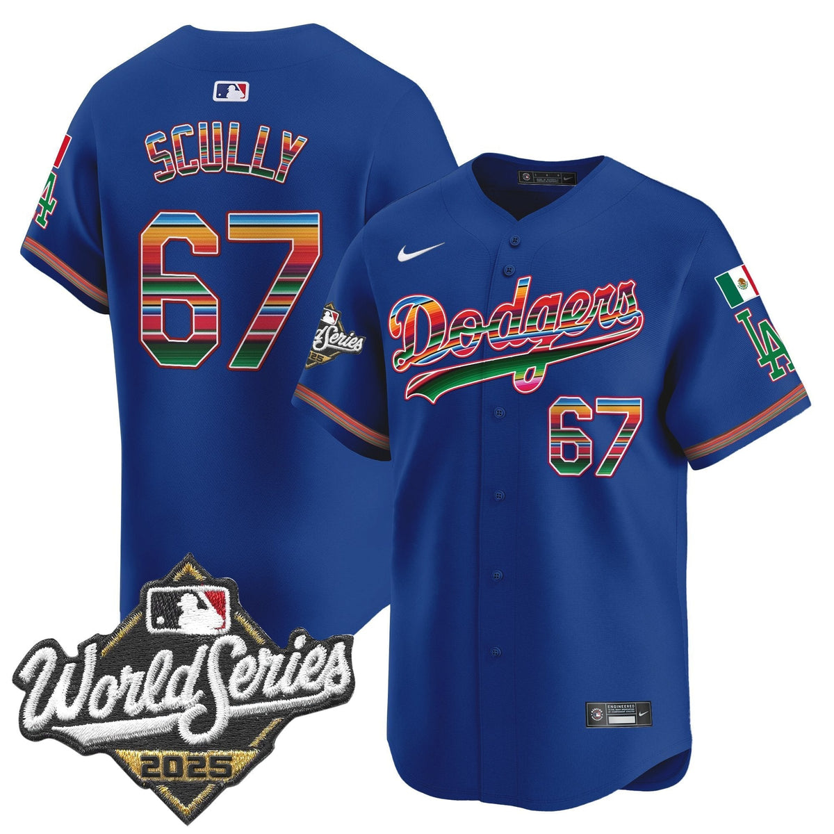 LAD Mexico 2025 World Series Vapor Premier Limited Jersey - Stitched