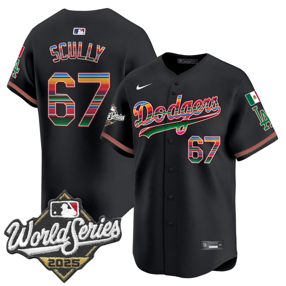 LAD Mexico 2025 World Series Vapor Premier Limited Jersey - Stitched