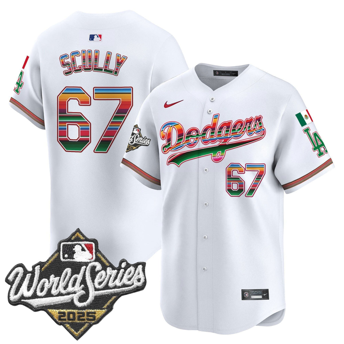LAD Mexico 2025 World Series Vapor Premier Limited Jersey - Stitched