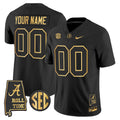 BAMA 2025 Gold Vapor Limited Custom Jersey - Alabama Map
