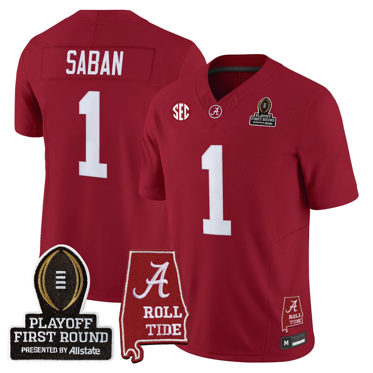 BAMA 2025 Playoff First Round Vapor Limited Jersey