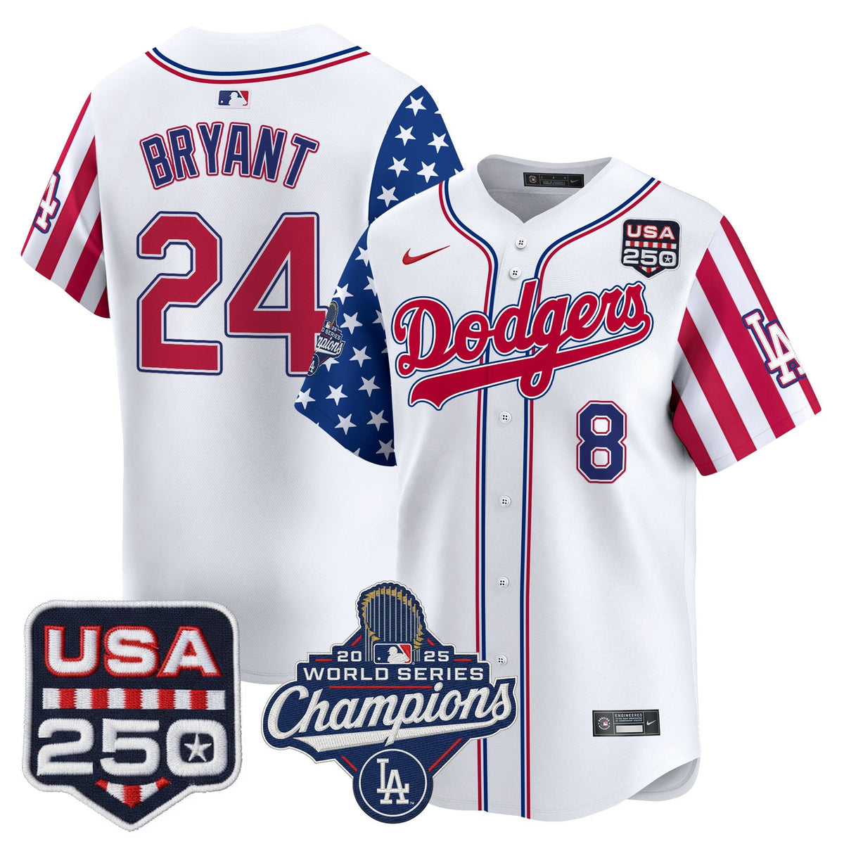 Los Angeles "Dodgers America250" Edition Vapor Premier Limited Jersey V2 - Stitched