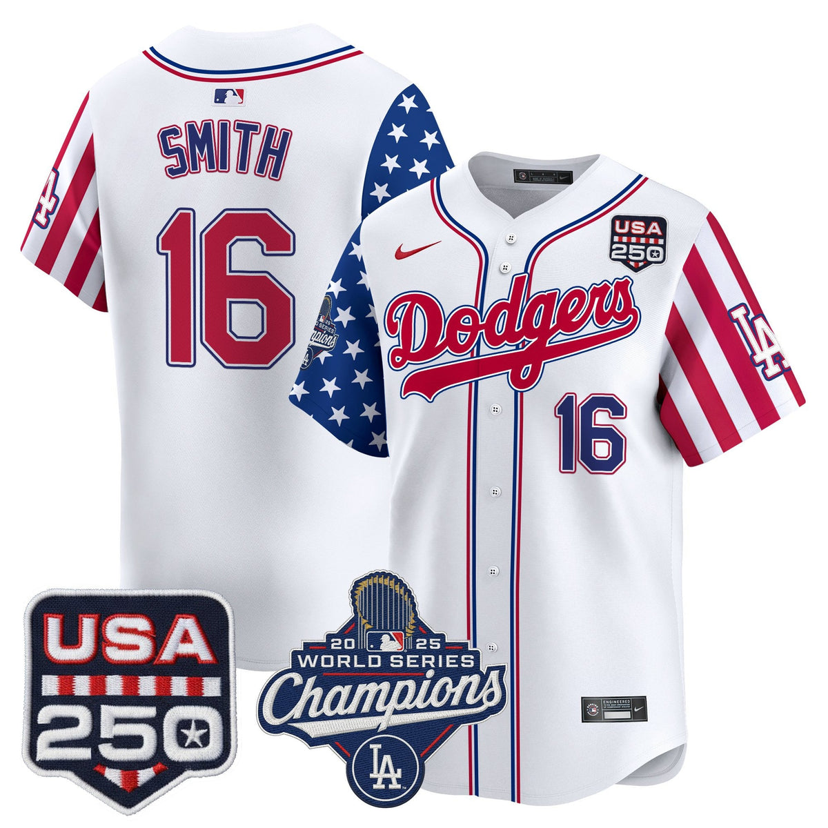 Los Angeles "Dodgers America250" Edition Vapor Premier Limited Jersey V2 - Stitched