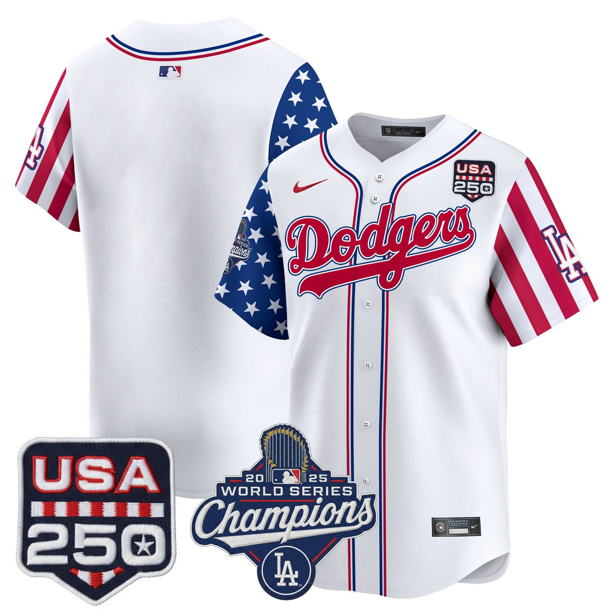 Los Angeles "Dodgers America250" Edition Vapor Premier Limited Jersey V2 - Stitched